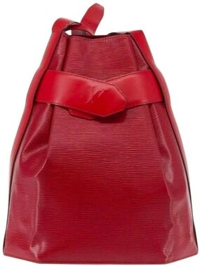 Louis Vuitton Epi Sac d'Epaule PM shoulder bag in Castilian Red leather. 